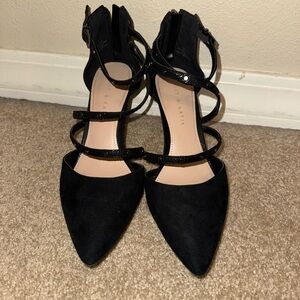 Kelly & Katie Black Strappy Heels